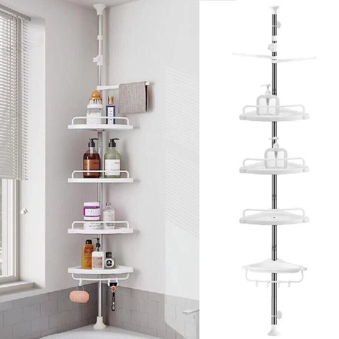 Étagère de Salle de Bain 3 Niveaux – Rangement Gain de Place Élégant