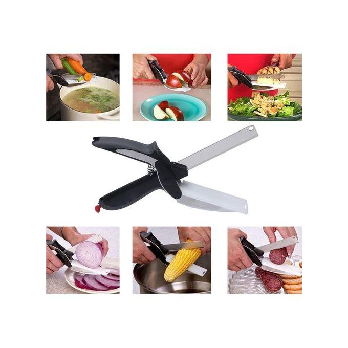 Ciseaux de Cuisine 2 en 1 – Outil Multifonction pour Légumes, Fruits et Fromage en Acier Inoxydable Résistant à la Rouille