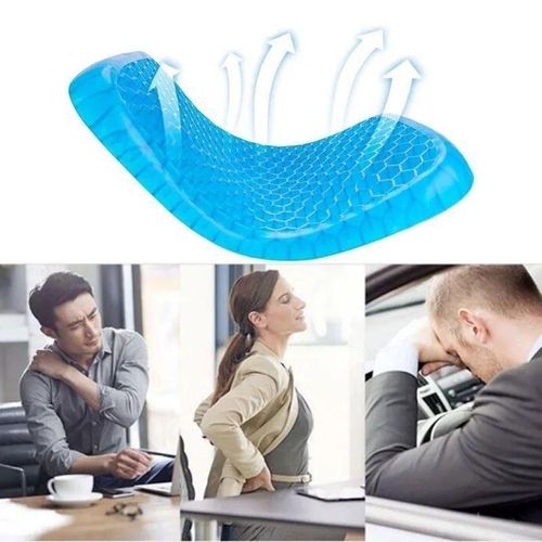 Coussin Gel Ergonomique Antidérapant – Confort Absolu au Bureau, à la Maison ou en Voiture