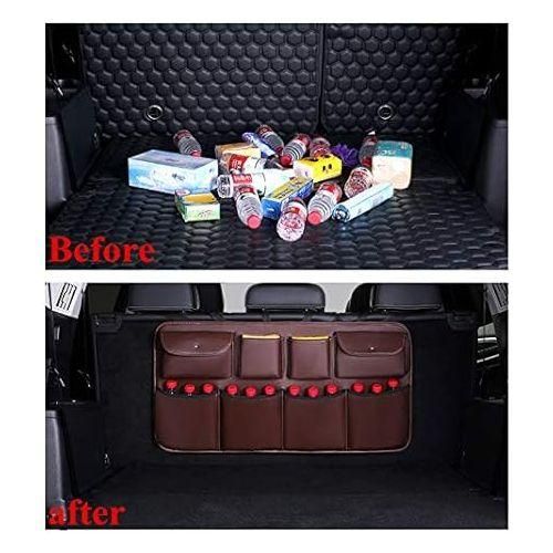 Organiseur de Coffre de Voiture en Cuir – Rangement Pratique et Élégant