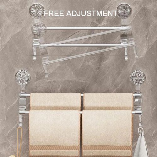 Porte-serviettes mural à ventouse – Pratique, élégant et sans perçage