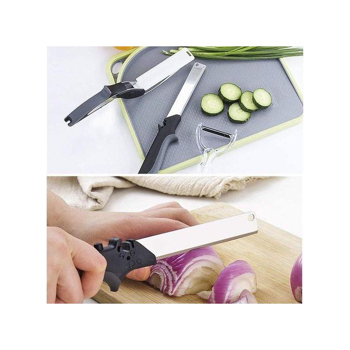 Ciseaux de Cuisine 2 en 1 – Outil Multifonction pour Légumes, Fruits et Fromage en Acier Inoxydable Résistant à la Rouille