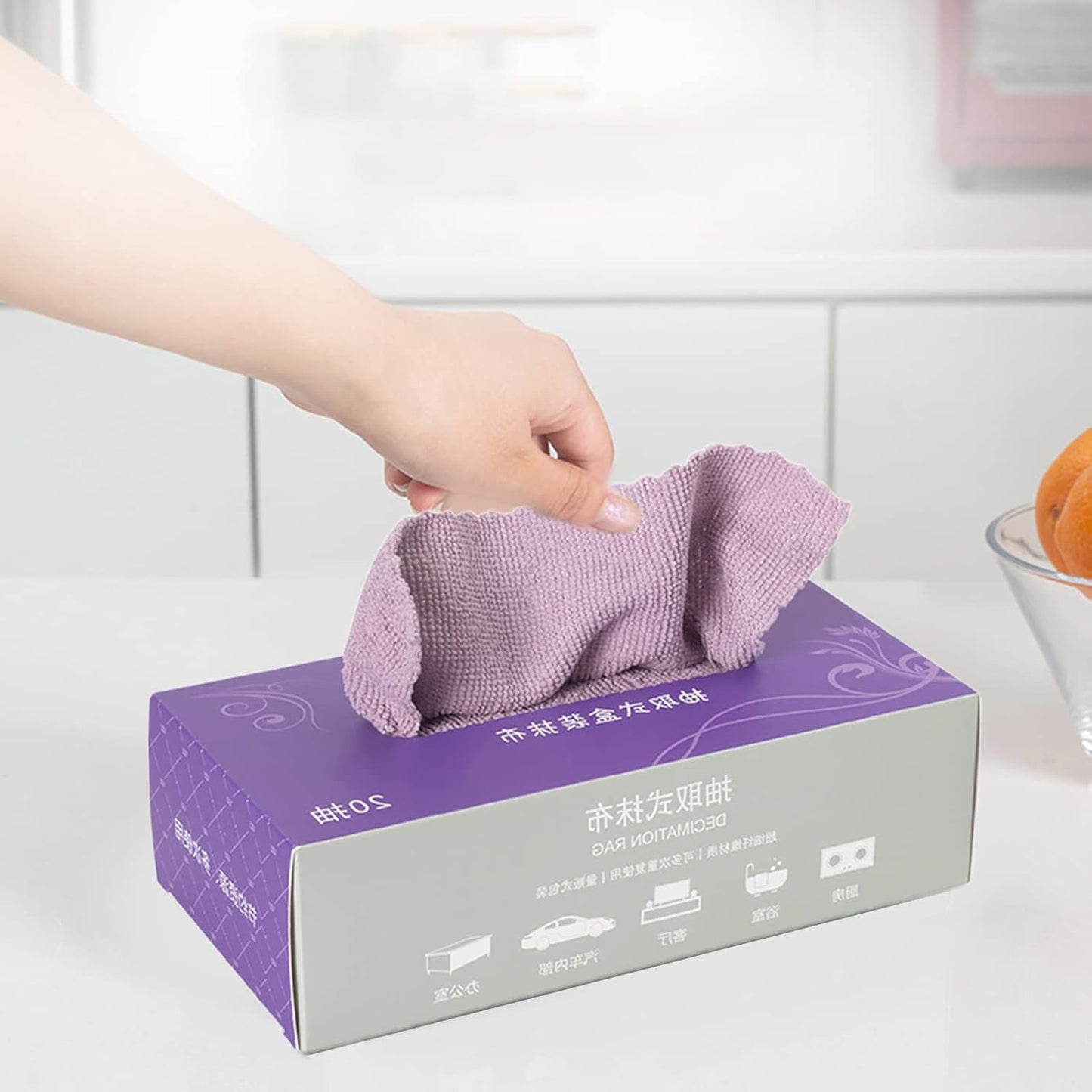 Lingette Microfibre Extensible Absorbante – Nettoyage Vaisselle & Surfaces