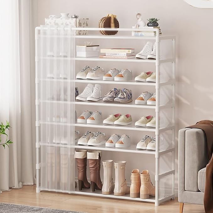 Meuble à Chaussures 7 Niveaux – Rangement Pratique et Design pour la Maison