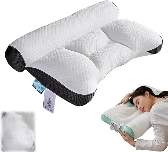 Réveillez-vous sans douleur — Oreiller orthopédique cervical en duvet d’oie