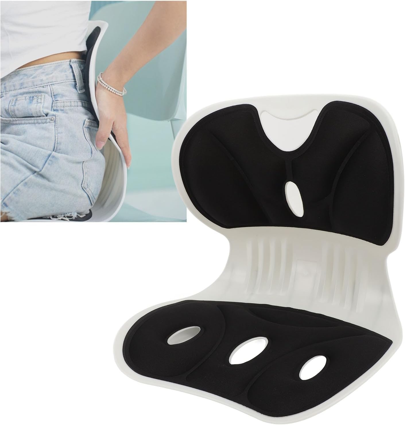 Coussin Lombaire Ergonomique – Soulagement de Dos & Correction de la Posture