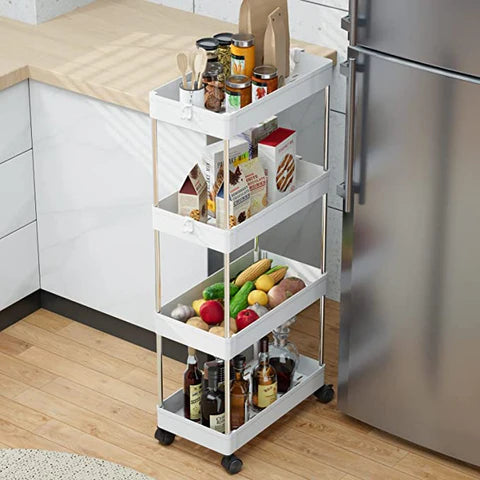 Chariot de Rangement à 4 Étagères – yarabox Maison