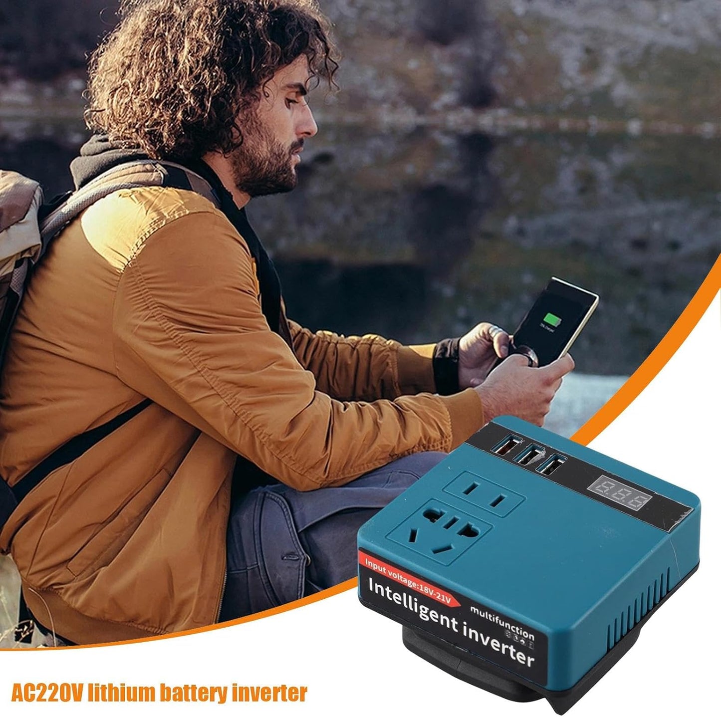 ⚡ Convertisseur Batterie 18V/21V vers 220V – L’énergie partout avec vous !