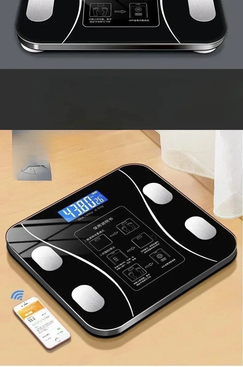 Balance de Bain Connectée Wi-Fi – Analyse Complète de la Composition Corporelle avec 17 Fonctions & Application Smart Life