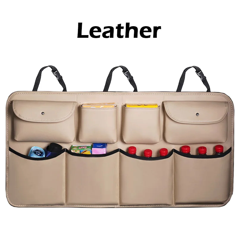 Organiseur de Coffre de Voiture en Cuir – Rangement Pratique et Élégant