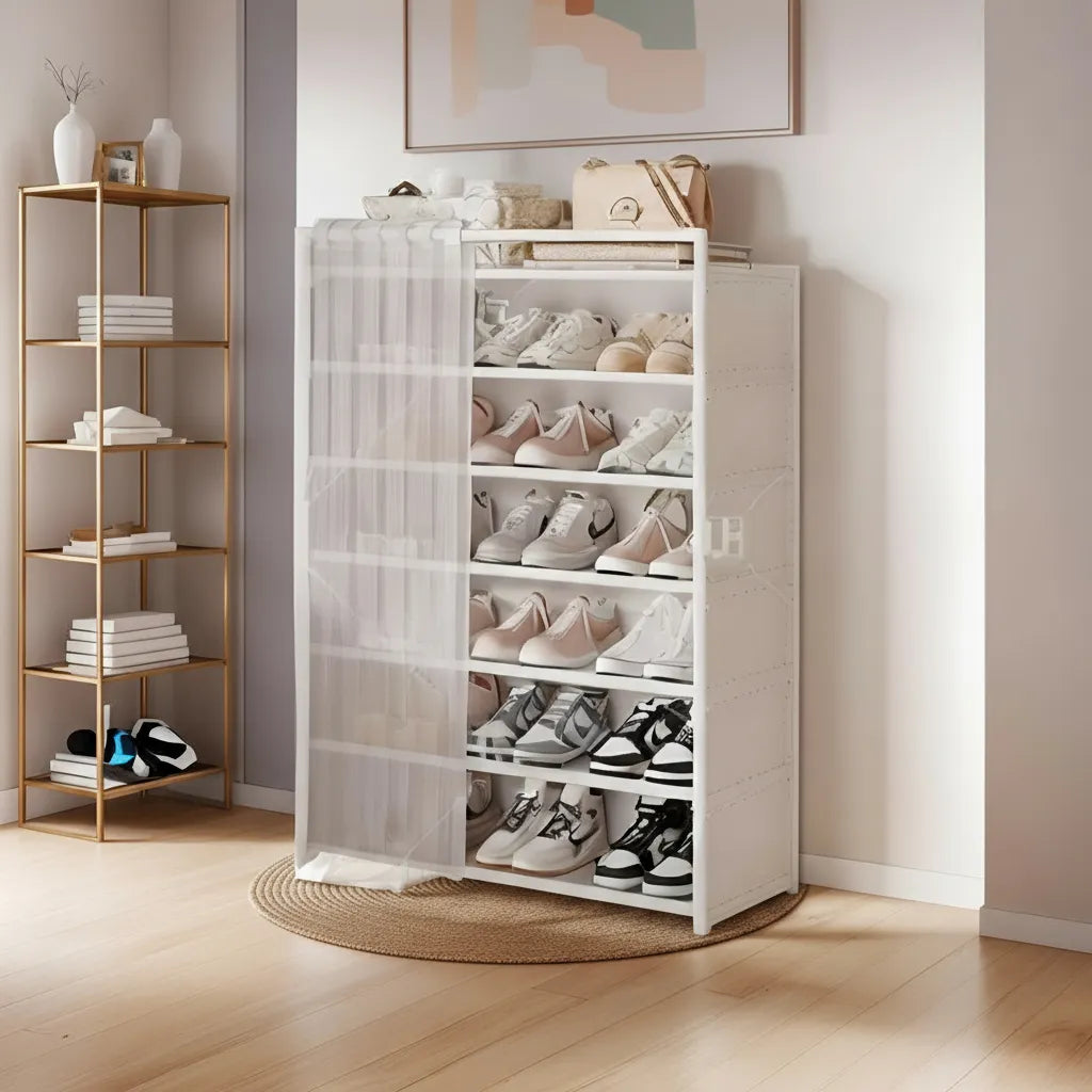 Meuble à Chaussures 7 Niveaux – Rangement Pratique et Design pour la Maison