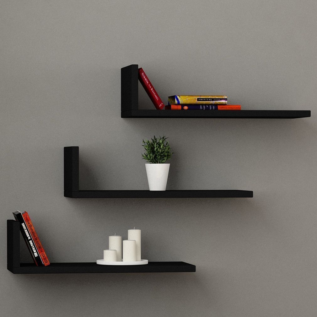 Lot de 3 Étagères Murales en Bois MDF – Design Élégant et Fonctionnel
