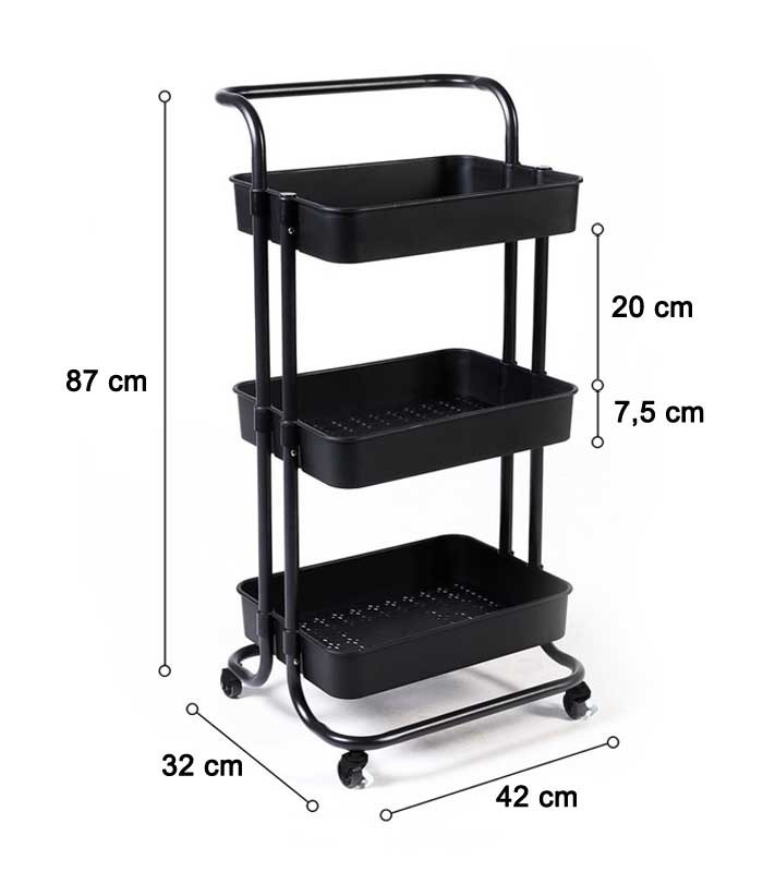 La desserte polyvalente qui organise tout : cuisine, bureau et plus encore !