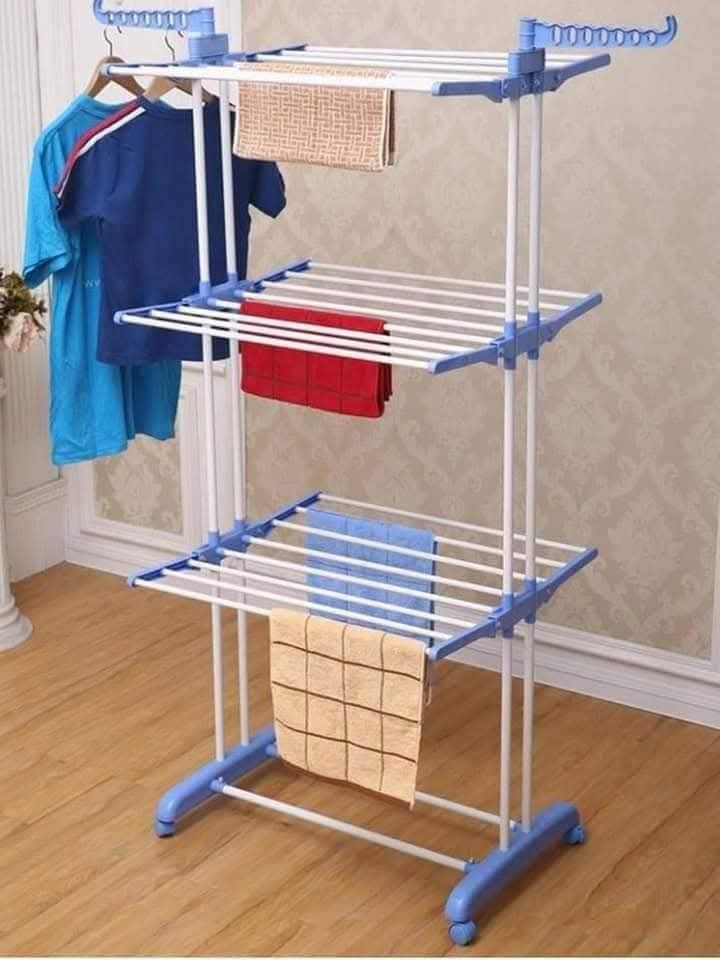 Séchoir à Linge Pliant sur Roulettes – Grande Capacité et Mobilité Pratique