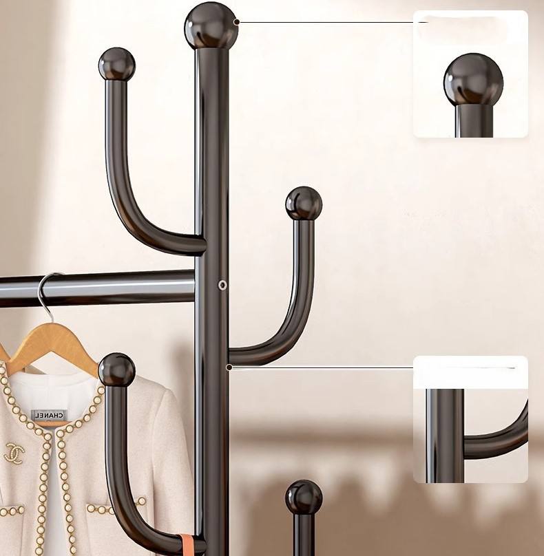Porte-vêtements sur roulettes – Design moderne et rangement malin