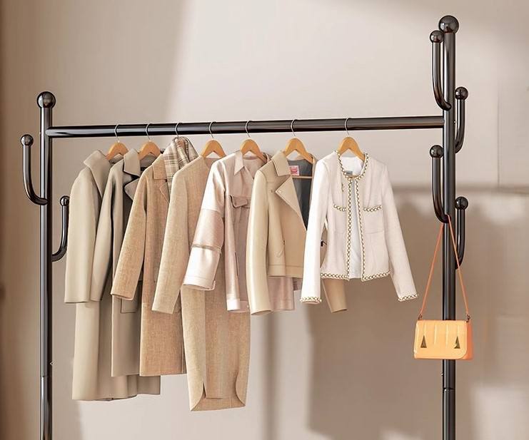Porte-vêtements sur roulettes – Design moderne et rangement malin