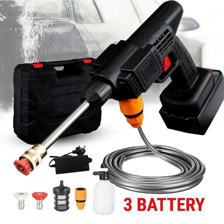 Nettoyeur Haute Pression Sans Fil EagerMinds – 3 Batteries 48V, Puissant et Portable