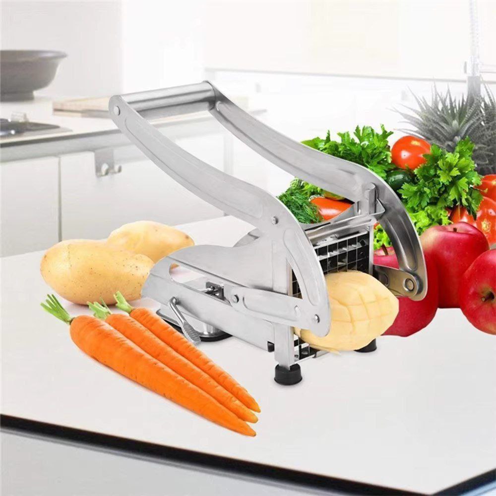Coupe-Frites Multifonctionnel en Acier Inoxydable – Rapidité, Précision et Simplicité