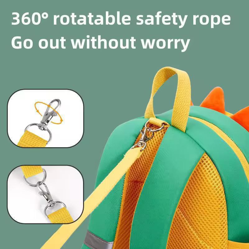Sac à Dos Dino 3D Enfant (1-6 ans) – Sécurisé, Léger et Adorable