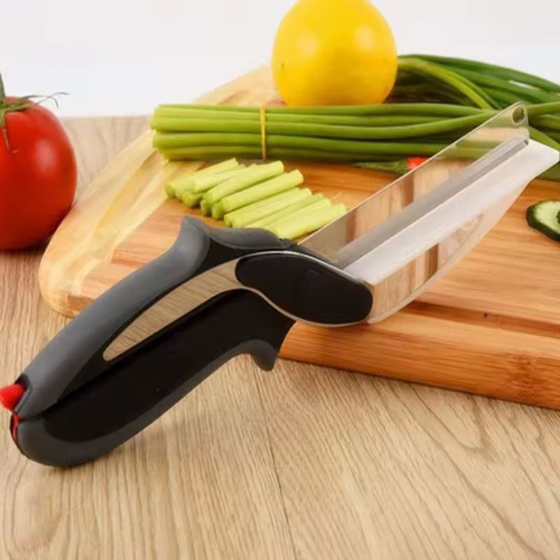 Ciseaux de Cuisine 2 en 1 – Outil Multifonction pour Légumes, Fruits et Fromage en Acier Inoxydable Résistant à la Rouille