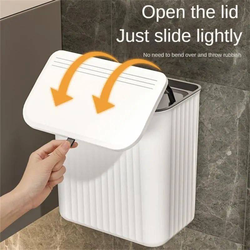 Poubelle Suspendue avec Couvercle – 9 L