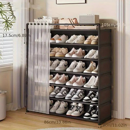 Meuble à Chaussures 7 Niveaux – Rangement Pratique et Design pour la Maison