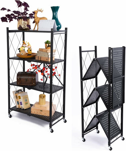 Étagère de Rangement Pliable pour Bureau et Cuisine – Solution de Stockage Pratique et Élégante