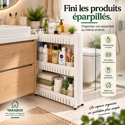 Étagère de Rangement 3 Niveaux – Gain de Place