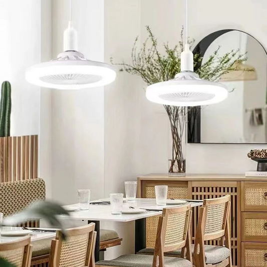 Ventilateur de plafond 3-en-1 avec éclairage LED et télécommande