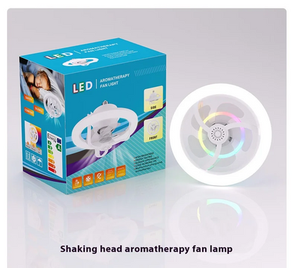 Plafonnier LED Intelligent avec Ventilateur 360°