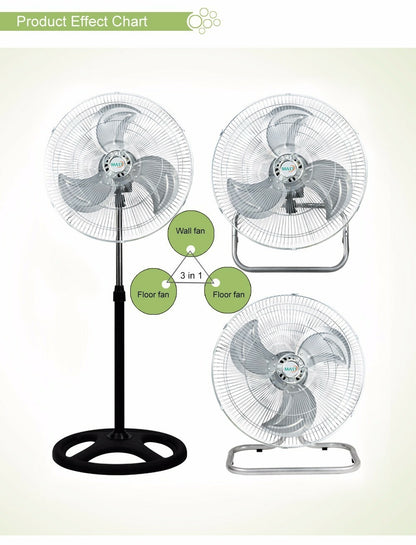 Ventilateur sur Pied 3 en 1 ECHOLINK VP-LR1640