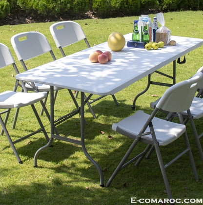 Table Pliante 180 cm – Idéale pour Pique-nique, Voyage et Maison