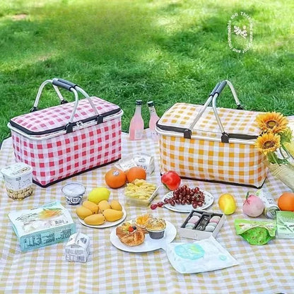 Panier de Pique-Nique Isotherme Pliable – Votre allié indispensable pour l’été