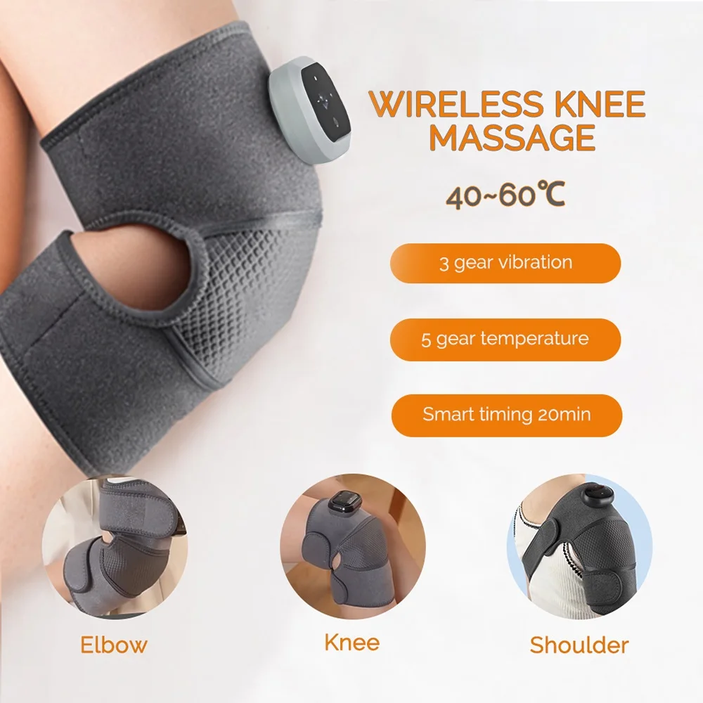 ThermoRelief™ – Masseur Chauffant Intelligent pour Genou, Épaule & Coude (Massage 3D + Chaleur Thérapeutique)