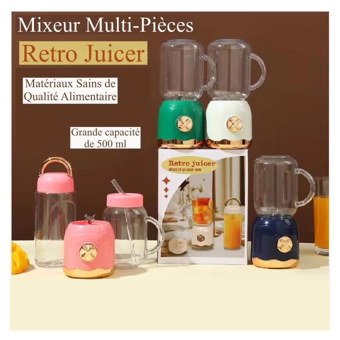 🏷️ Mini Mixeur Portable Rechargeable 500ml