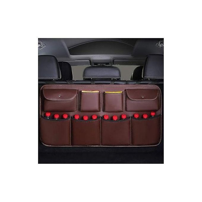Organiseur de Coffre de Voiture en Cuir – Rangement Pratique et Élégant