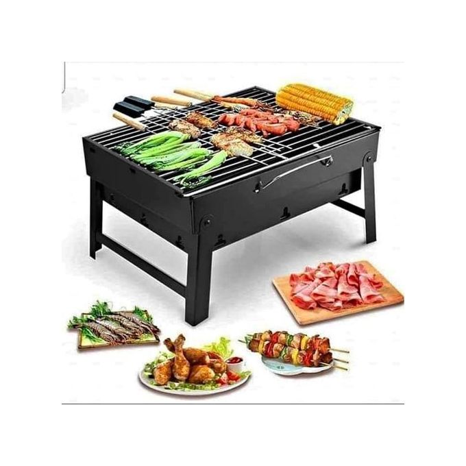 Barbecue Portable Rectangulaire à Charbon