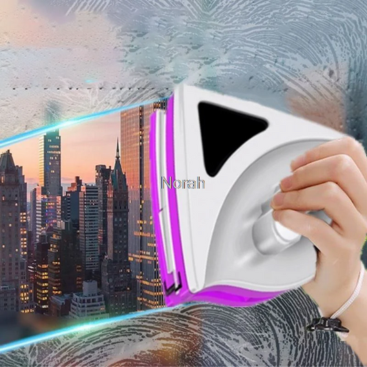Nettoyeur Magnétique Triangulaire pour Vitres – Double Face, Pratique et Sécurisé