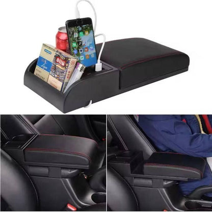 Accoudoir Voiture Confort avec Rangement et Charge USB