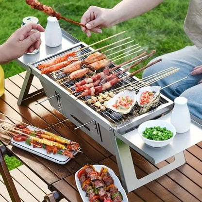Barbecue Inox Ultra-Mince – Camping, Jardin & Voyage