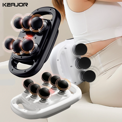 Pistolet de Massage à 6 Têtes – Soulagement Profond et Intelligent pour Tout le Corps