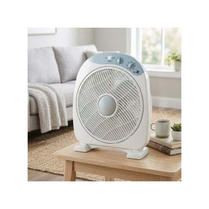 Ventilateur Portable 12 Pouces – Silencieux, Éco Énergie, 3 Niveaux de Vitesse, Refroidissement Efficace