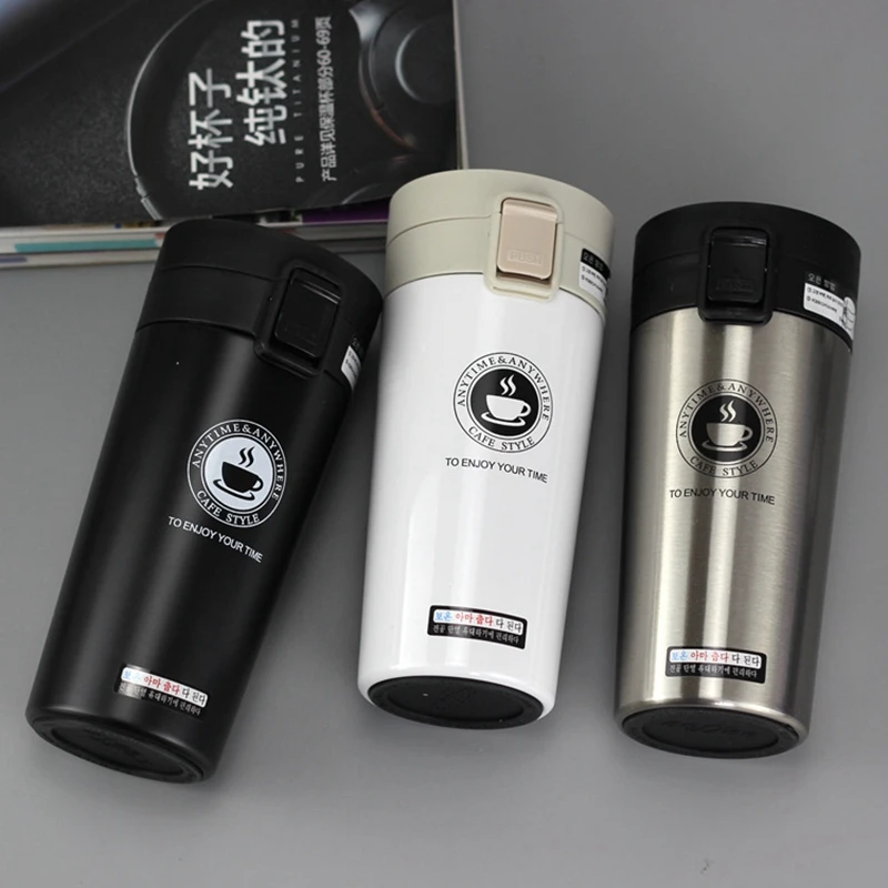 Mug Isotherme 380 ml Étanche en Acier Inoxydable – Thermos Portable pour Café, Thé et Voyages