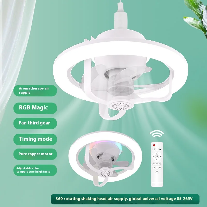 Plafonnier LED Intelligent avec Ventilateur 360°