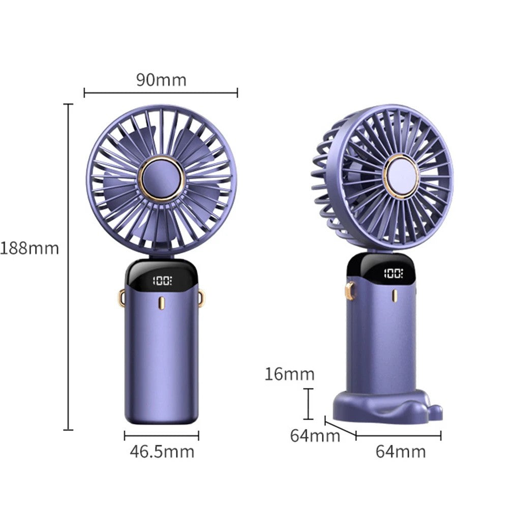 ❄️ Mini Ventilateur Portable LED – Votre allié contre la chaleur cet été !