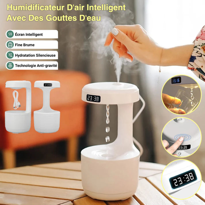 Humidificateur Compact 💧 – L’arme secrète contre l’air sec, le stress et les nuits agitées.