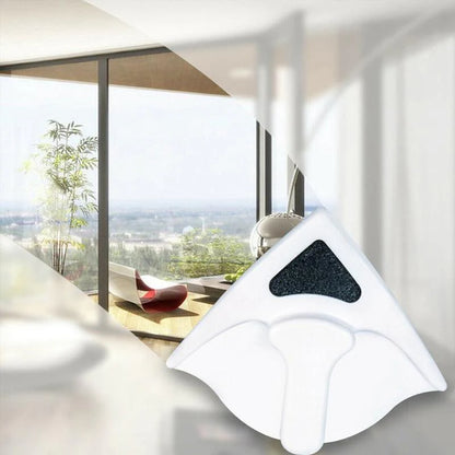Nettoyeur Magnétique Triangulaire pour Vitres – Double Face, Pratique et Sécurisé