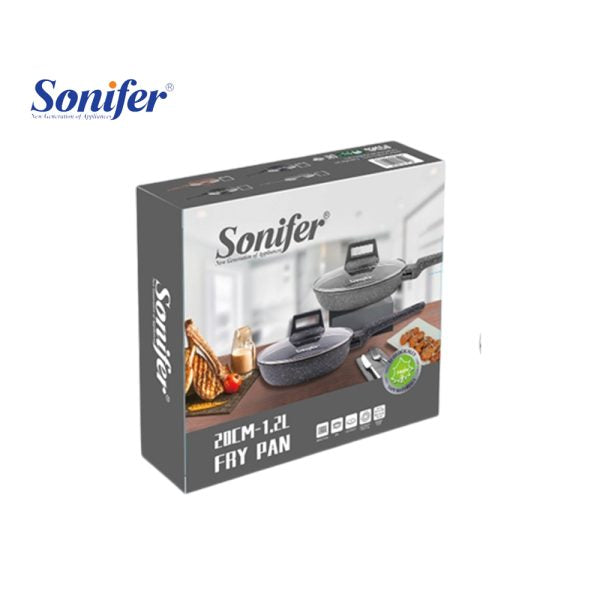 Poêle Sonifer Granite Antiadhésive avec Couvercle