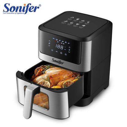 Friteuse à air Sonifer 6L – Modèle SF-1018 – Écran tactile LED – 1500W