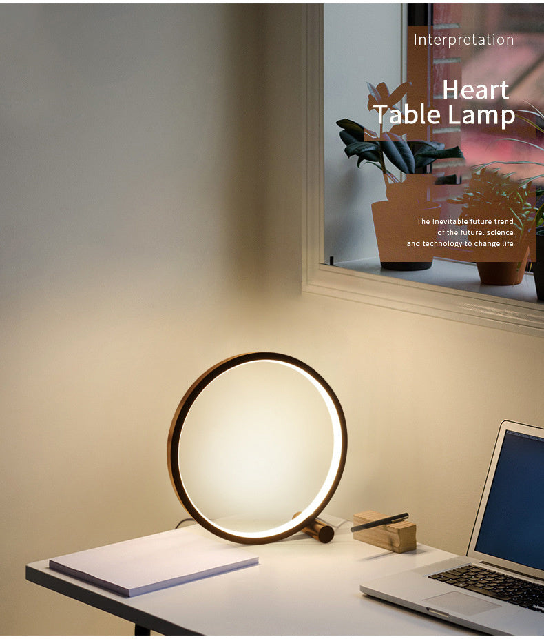 Lampe de Table LED Circulaire 25CM